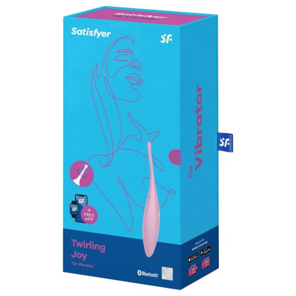 Satisfyer Twirling Joy - pametan vodootporni klitoralni vibrator (roze)