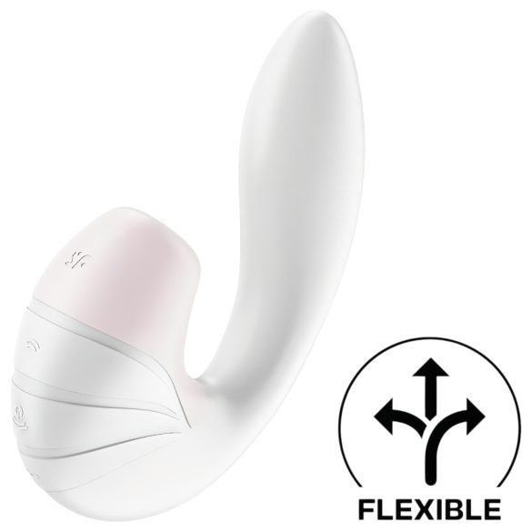 Satisfyer Supernova - Punjivi 2u1 vibrator sa vazdušnim talasima (bela)