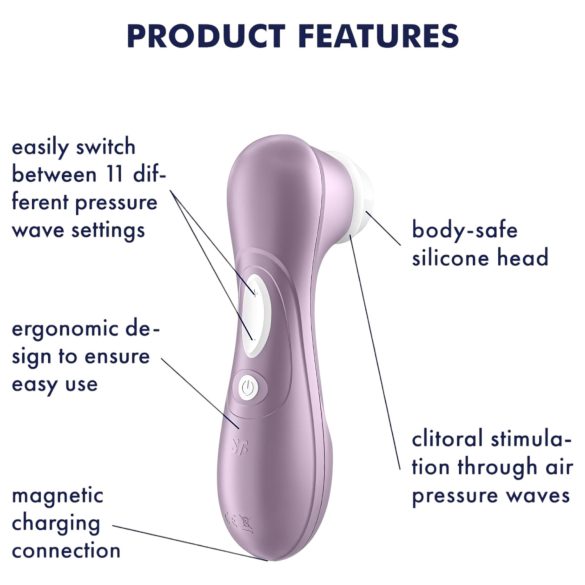 Satisfyer Pro 2 Gen2 - Punjivi vibrator za klitoris (ljubičasti)