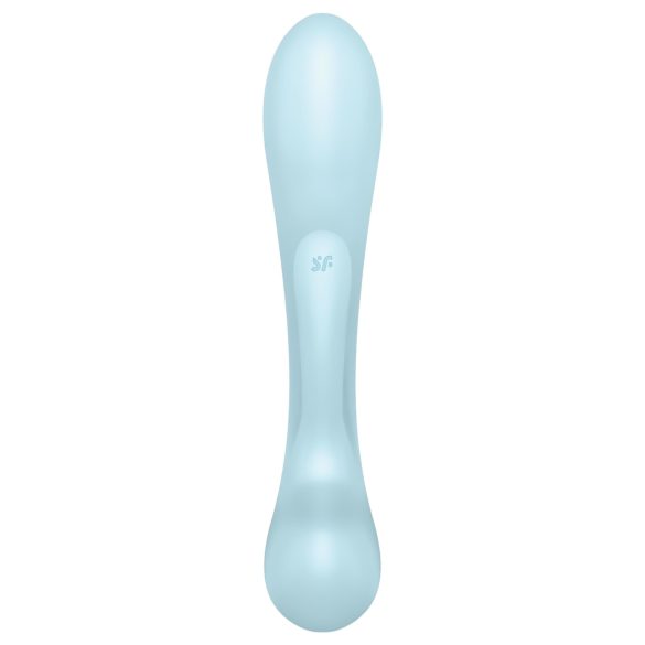 Satisfyer Triple Oh - punjivi vibrator sa klitoralnim nastavkom (plavi)