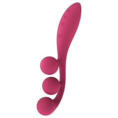   Satisfyer Tri Ball 1 - Punjivi multifunkcionalni vibrator (crveni)
