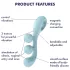Satisfyer Tri Ball 2 - višenamenski vibrator (menta)