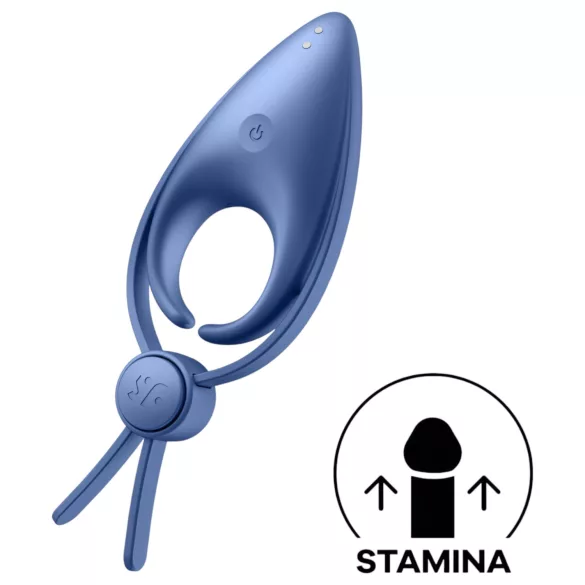 Satisfyer Sniper - punjiva vibraciona prsten za penis (plava)