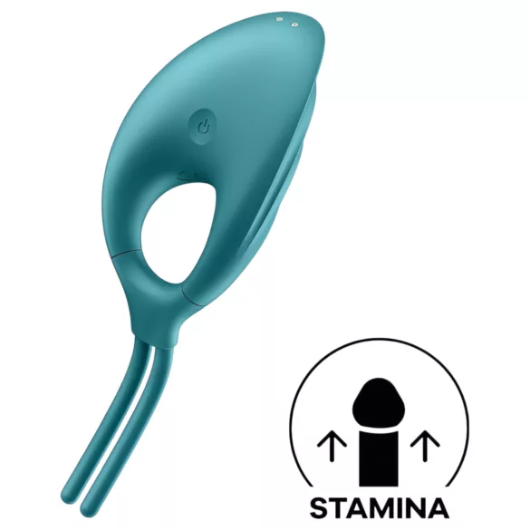 Satisfyer Swordsman - Punjivi, vibracioni prsten za penis (zelena)