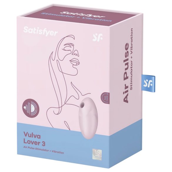 Satisfyer Vulva Lover 3 - akumulatorski stimulator klitorisa (pink)