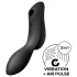 Satisfyer Curvy Trinity 2 - Vazdušni 2u1 vibrator (crni)