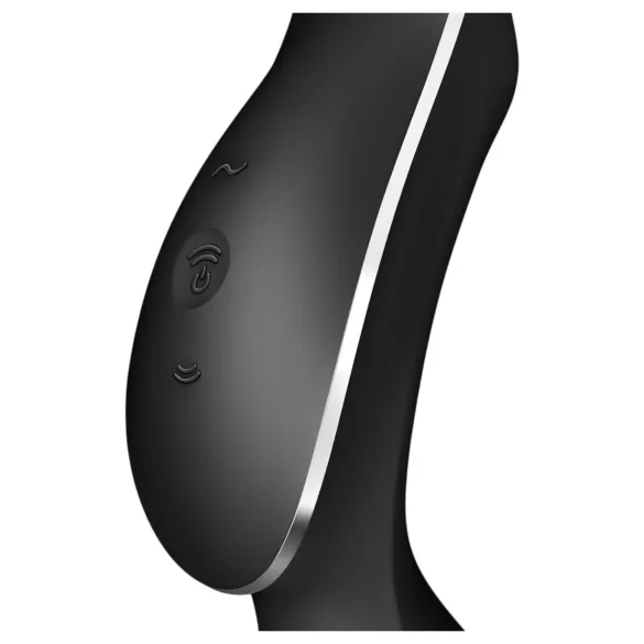 Satisfyer Curvy Trinity 2 - Vazdušni 2u1 vibrator (crni)