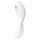 Satisfyer Curvy Trinity 5+ - pametan 2u1 vibrator (bela)