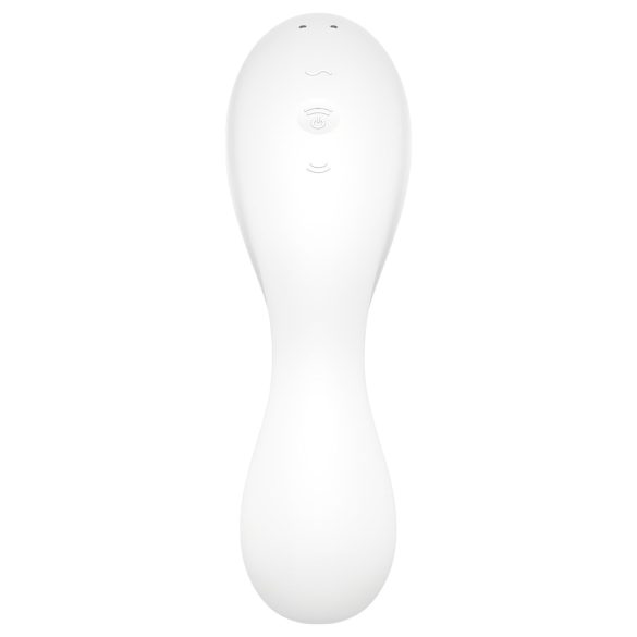 Satisfyer Curvy Trinity 5+ - pametan 2u1 vibrator (bela)