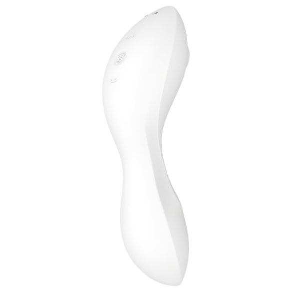 Satisfyer Curvy Trinity 5+ - pametan 2u1 vibrator (bela)