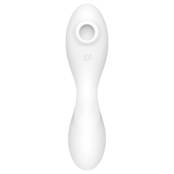 Satisfyer Curvy Trinity 5+ - pametan 2u1 vibrator (bela)