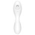 Satisfyer Curvy Trinity 5+ - pametan 2u1 vibrator (bela)