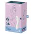 Satisfyer Curvy Trinity 5+ - pametan 2u1 vibrator (bela)