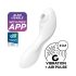 Satisfyer Curvy Trinity 5+ - pametan 2u1 vibrator (bela)