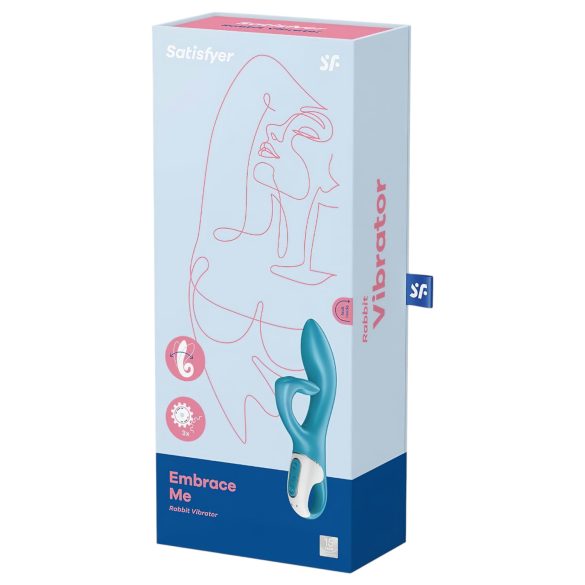 Satisfyer Embrace Me - punjeni vibrator sa rukom za klitoris (tirkiz)