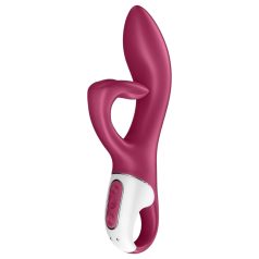   Satisfyer Embrace Me - crveni vibrátor s akumulátorom i klitoralnom ručkom