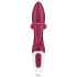 Satisfyer Embrace Me - crveni vibrátor s akumulátorom i klitoralnom ručkom
