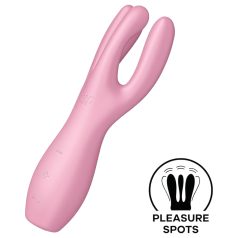 Satisfyer Trojka 3 - punjivi klitoralni vibrator (roze)