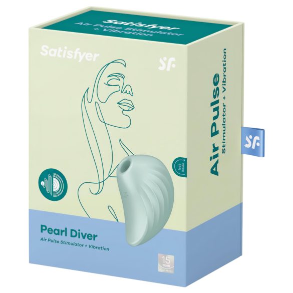 Satisfyer Pearl Diver - vazdušni klitoralni vibrator (menta)