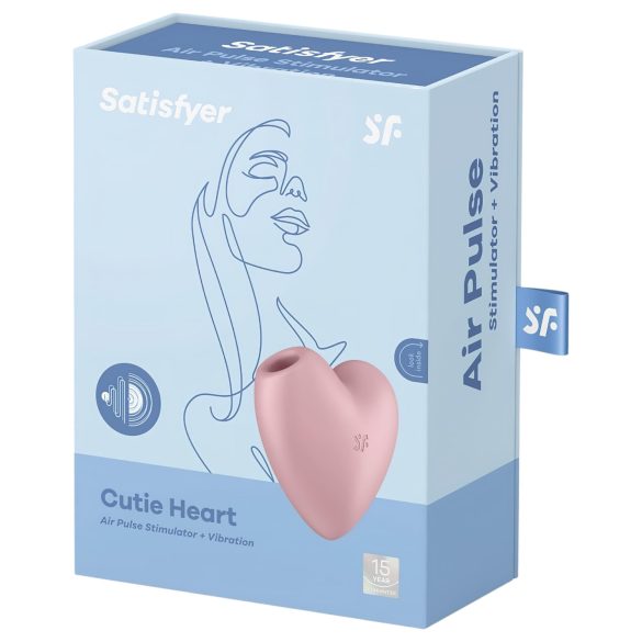 Satisfyer Cutie Heart - akumulatorski vazdušni klitoralni vibrator (pink)