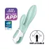 Satisfyer Air Pump Bunny 5 - aplikacijom upravljani pumpajuće vibrator (menta)