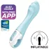 Satisfyer Air Pump Vibrator 5 - upravljan aplikacijom (plava)