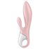 Satisfyer Air Pump Bunny 3 - na napuhavanje, roza vibrator