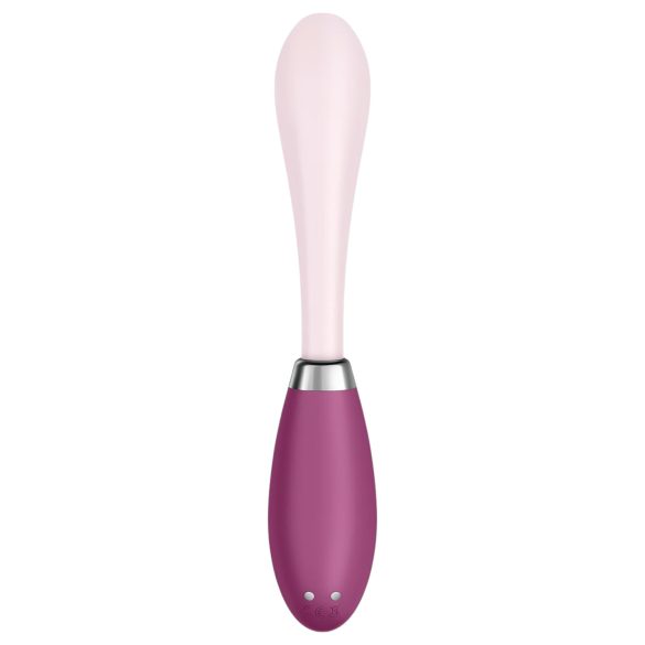 Satisfyer G-Spot Flex 3 - punjivi G-tačka vibrator (pink-crvena)