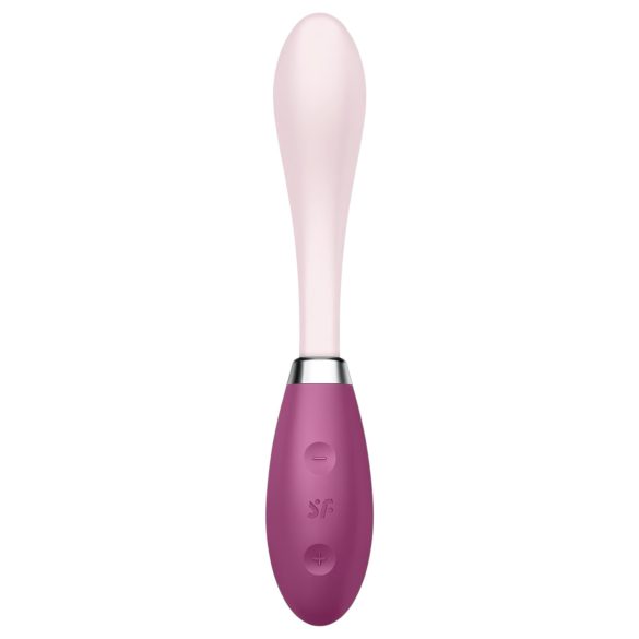 Satisfyer G-Spot Flex 3 - punjivi G-tačka vibrator (pink-crvena)