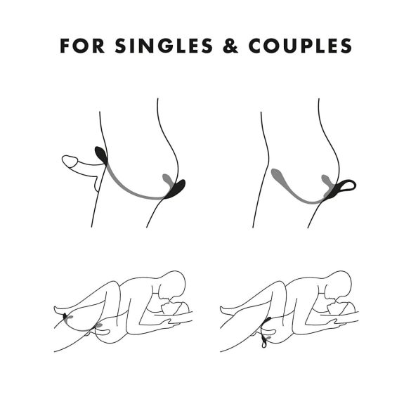 Satisfyer Plug & Play - akumulatorski analni vibrator i penis prsten (plavi)