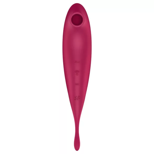 Satisfyer Twirling Pro - апликацијом управљани вибратор за клиторис (црвени)