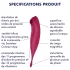 Satisfyer Twirling Pro - апликацијом управљани вибратор за клиторис (црвени)