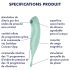 Satisfyer Twirling Pro - pametni 2u1 klitoralni vibrator (menta)