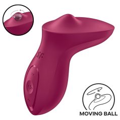   Satisfyer Exciterrr - rotirajući klitoralni vibrator sa perlama (crveni)