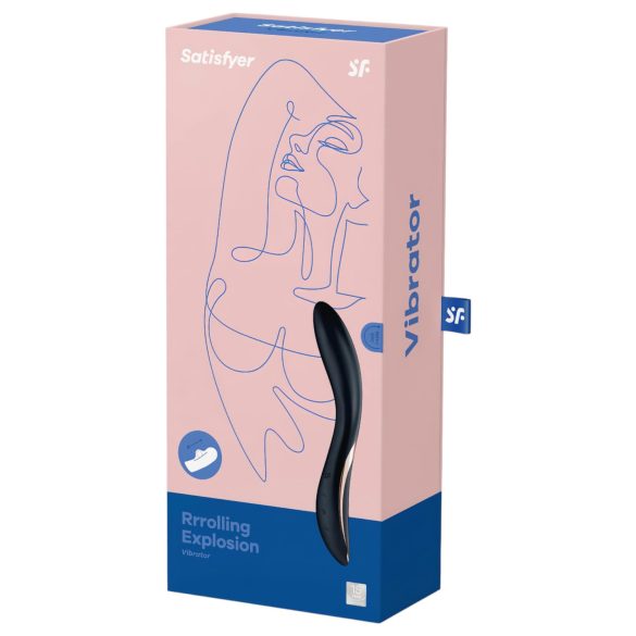 Satisfyer Rrrolling - crni G-tačka vibrator s kuglom