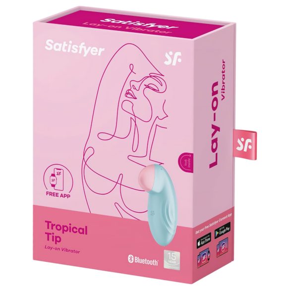 Satisfyer Tropical Tip - pametan klitoralni vibrator (plavi)