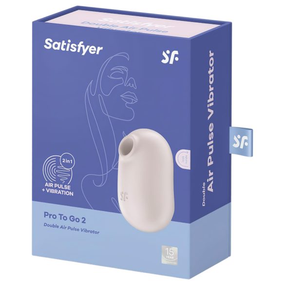 Satisfyer Pro To Go 2 - Vazdušni masažer klitorisa (bež)