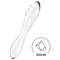   Satisfyer Dazzling Crystal 1 - dvostruki stakleni dildo (prozirni)