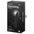 Satisfyer Dazzling Crystal 1 - stakleni dildo sa dva kraja (crni)