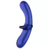 Satisfyer Double Crystal - dvostruki stakleni dildo (plavi)