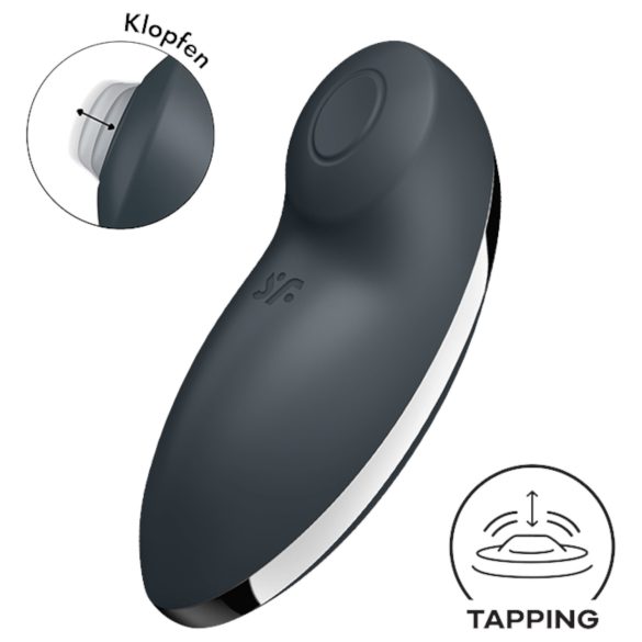 Satisfyer Tap & Climax 2 - 2u1 klitorisni vibrator (sivo)
