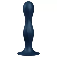   Satisfyer Double Ball-R - тегљива дилдо (плава)