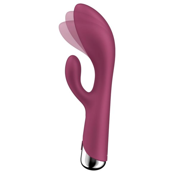 Satisfyer Spinning Rabbit 1 - vibrator sa rotirajućom klitoralnom rukom (crvena)