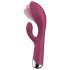 Satisfyer Spinning Rabbit 1 - vibrator sa rotirajućom klitoralnom rukom (crvena)