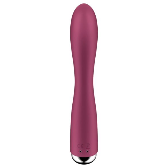 Satisfyer Spinning Rabbit 1 - vibrator sa rotirajućom klitoralnom rukom (crvena)
