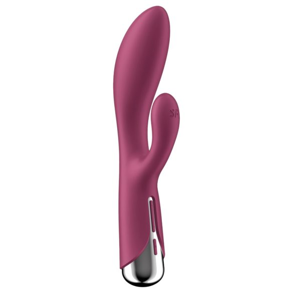 Satisfyer Spinning Rabbit 1 - vibrator sa rotirajućom klitoralnom rukom (crvena)