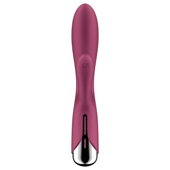 Satisfyer Spinning Rabbit 1 - vibrator sa rotirajućom klitoralnom rukom (crvena)