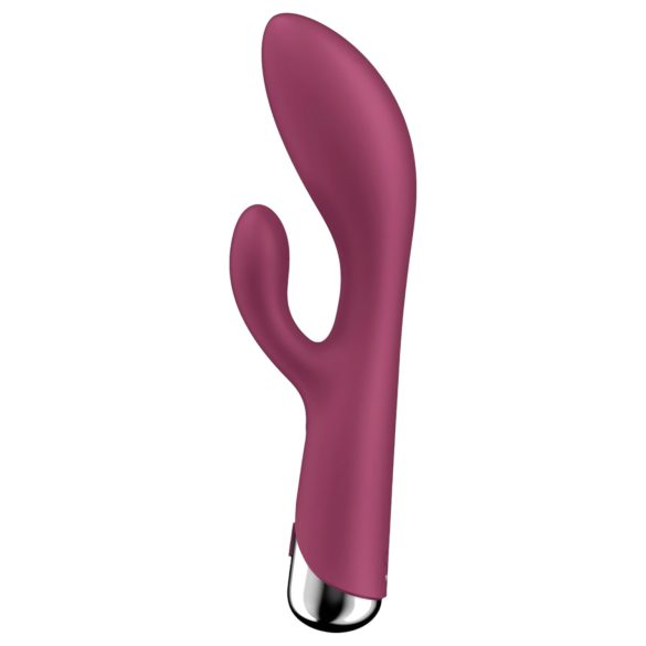 Satisfyer Spinning Rabbit 1 - vibrator sa rotirajućom klitoralnom rukom (crvena)