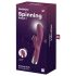 Satisfyer Spinning Rabbit 1 - vibrator sa rotirajućom klitoralnom rukom (crvena)