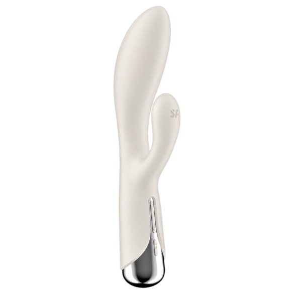 Satisfyer Spinning Rabbit 1 - rotirajući vibrator sa klitoralnim stimulatorom (bež)